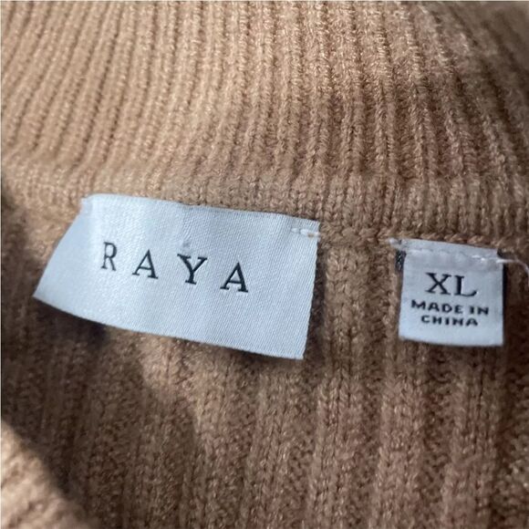 Raya Womens Sweater Brown High Neck Dolman Sleeve Boho Knit Soft Oversized XL - Picture 5 of 16